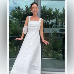 Zara White Maxi Dress